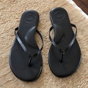Solei Sea Black Women's Flip Flop Sandals